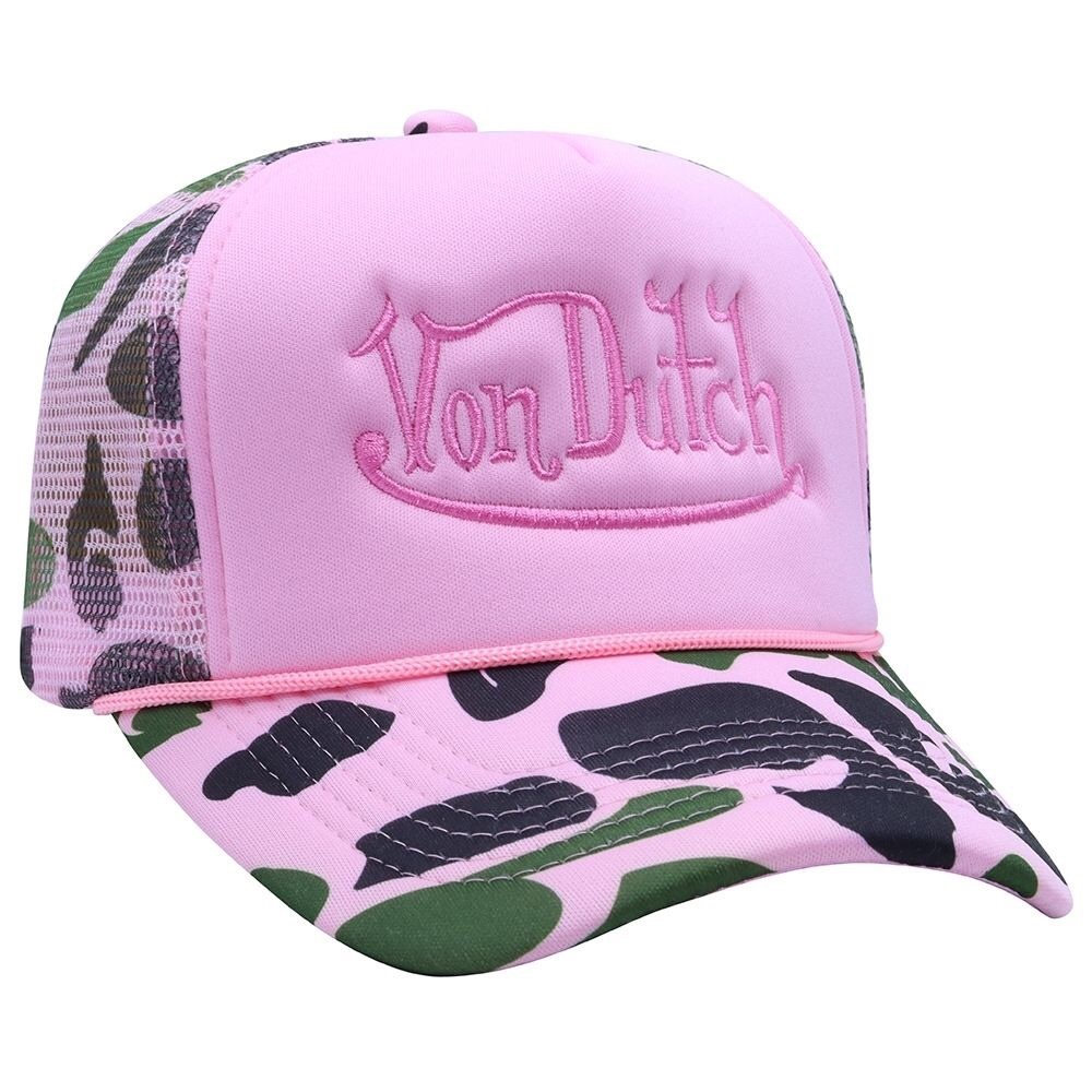 Von Dutch Pink Camo Trucker Hat